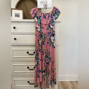 On/Off Shoulder Maxi Dress